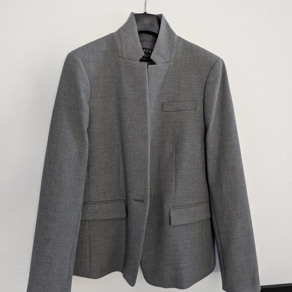 Jcrew Gray Regent Blazer in Four-Season Stretch Size 10 NWT - Picture 2 of 4